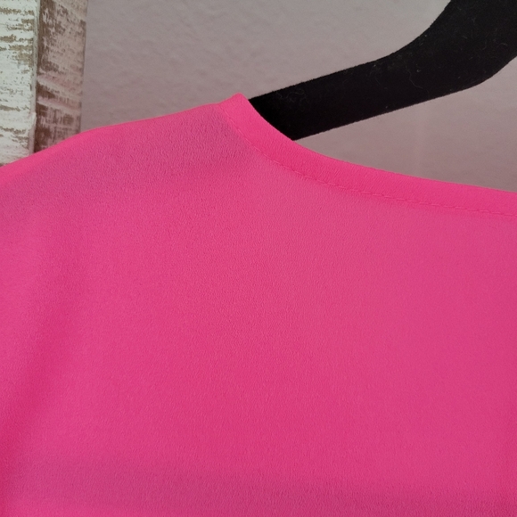 NWT DKNY Hot Pink Top Sz Small - Picture 6 of 8